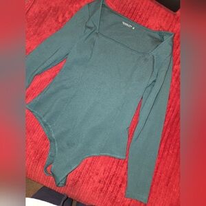 Abercrombie & Fitch Forest Green XL Bodysuit Excellent Condition